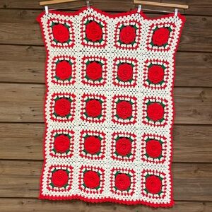 Vintage Rose Christmas Afgan